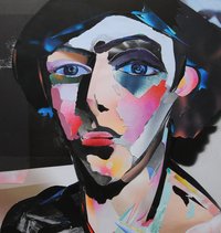 Jens Thiele, Homagae an Alexej Jawlensky, Collage, 2014