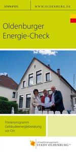 Titelbild des Informationsflyer zum Energie-Check. Bild: Stadt Oldenburg
