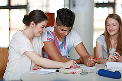 Jugendliche lernen miteinander. Foto: Christian Schwier/Fotolia.de