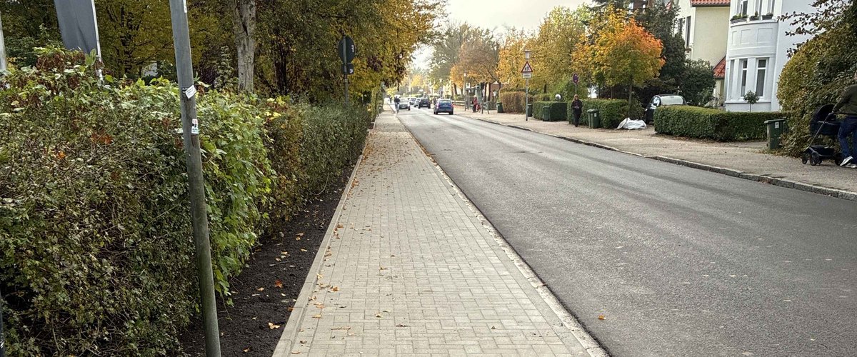 Gehweg am Schützenweg. Foto: Stadt Oldenburg