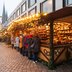 Vorschau: Blick auf den Schloßplatz mit Lederwaren-Stand beim Lamberti-Markt 2023. Foto: Sascha Stüber