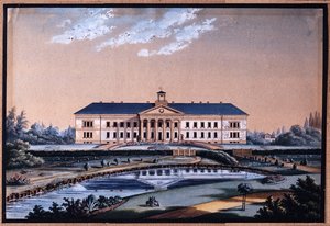 Theodor Presuhn (1810 bis 1877), Peter Friedrich Ludwig Hospital, um 1840. Grafische Sammlungen Stadtmuseum Oldenburg