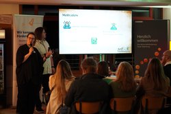 Erika Puiutta und Martin Tröschel berichten über ihre Gründungsmotivation. Foto: TGO/GO!