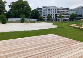 Der Heiligengeistpark in der Innenstadt bietet eine große und vielseitige Fläche für verschiedene Veranstaltungen und Aktivitäten. Foto: Sascha Stüber