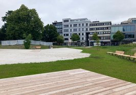 Der Heiligengeistpark in der Innenstadt bietet eine große und vielseitige Fläche für verschiedene Veranstaltungen und Aktivitäten. Foto: Sascha Stüber