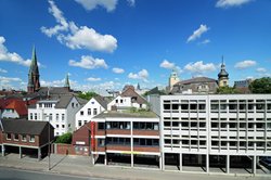 Blick aus dem Elisabeth-Anna-Palais auf die Oldenburger Innenstadt. Foto: Hans-Jürgen Zietz. Blick aus dem Elisabeth-Anna-Palais auf die Oldenburger Innenstadt. Foto: Hans-Jürgen Zietz.