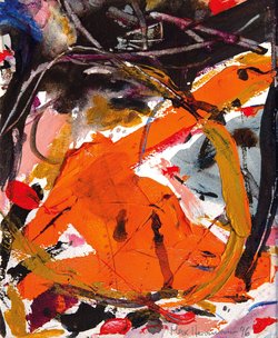 Max Herrmann, Ohne Titel, Acryl auf Papier, 1996