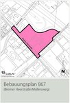 Geltungsbereich des Bebauungsplans 867 (Bremer Heerstraße/Müllersweg). Quelle: Stadt Oldenburg Geltungsbereich des Bebauungsplans 867 (Bremer Heerstraße/Müllersweg). Quelle: Stadt Oldenburg