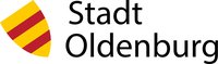 Das Logo der Stadt Oldenburg zeigt das rot-gelb gestreifte Grafenschild aus dem Wappen der Stadt. Quelle: Stadt Oldenburg