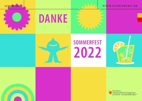 Einladungskarte Sommerfest. Grafik: Gerlinde Domininghaus