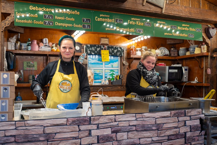 Sascha Stüber Käse-Spezialitäten auf dem Lamberti-Markt 2025. Foto: Sascha Stüber