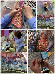 Collage Flicken des Tipi. Foto: Stadt Oldenburg