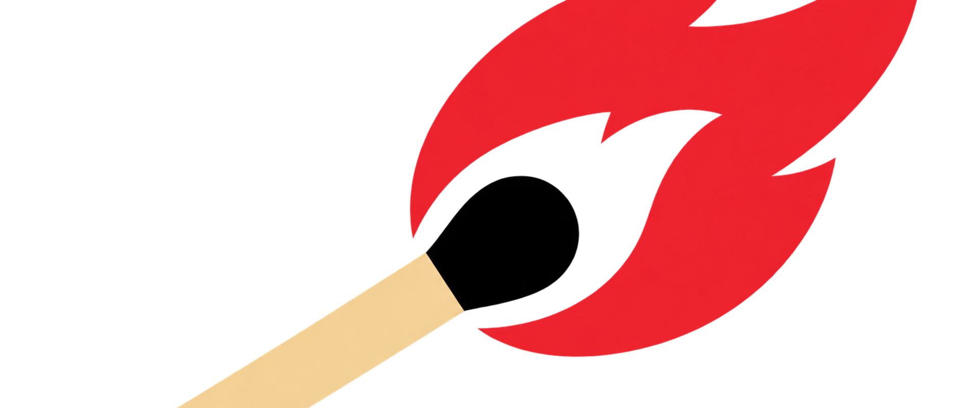Logo der Ehrenamtsmesse 2026, ein Streichholz. Grafik: Gerlinde Domininghaus