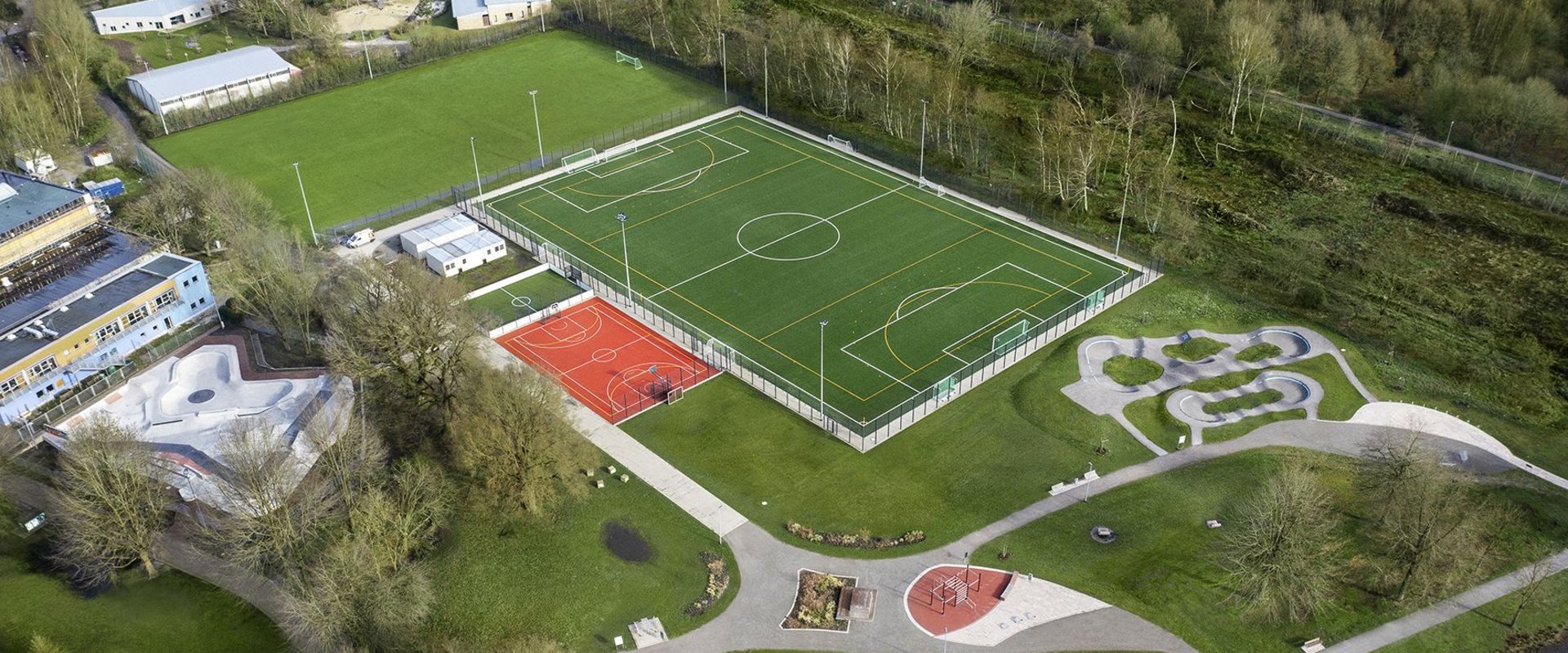 Sportpark Kreyenbrück aus der Luft fotografiert. Foto: Thomas Hellmann