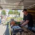 Vorschau: Ein Stand mit Kartoffeln auf dem Wochenmarkt auf dem Pferdemarkt. Foto: Sascha Stüber