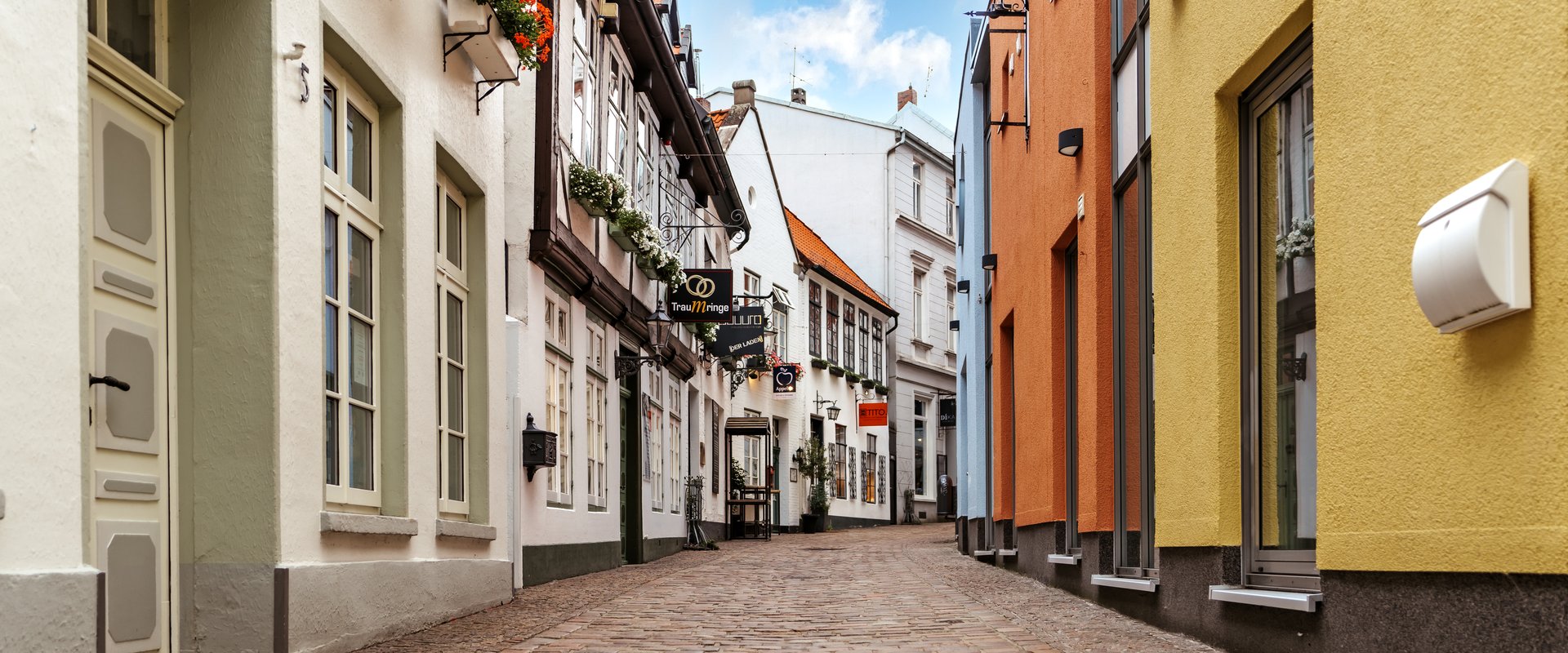 Blick in die pittoreske Bergstraße in der Oldenburger Innenstadt. Foto: Mittwollen und Gradetchliev