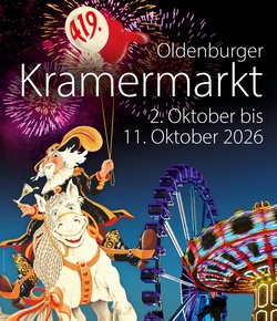 Plakat Kramermarkt 2026. Reiter: Klaus Beilstein, Foto: Sascha Stüber, Gestaltung: Stockwerk2 Plakat Kramermarkt 2026. Reiter: Klaus Beilstein, Foto: Sascha Stüber, Gestaltung: Stockwerk2