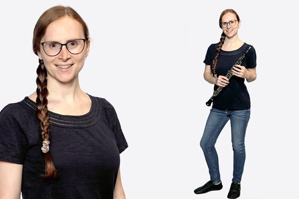 Frau mit Oboe Dannielle Seiler. Foto: Facelounge Frau mit Oboe Dannielle Seiler. Foto: Facelounge