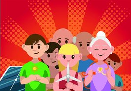 Menschen mit verschiedenen Arten Energie zu gewinnen. Foto: Quantumfrog GmbH.