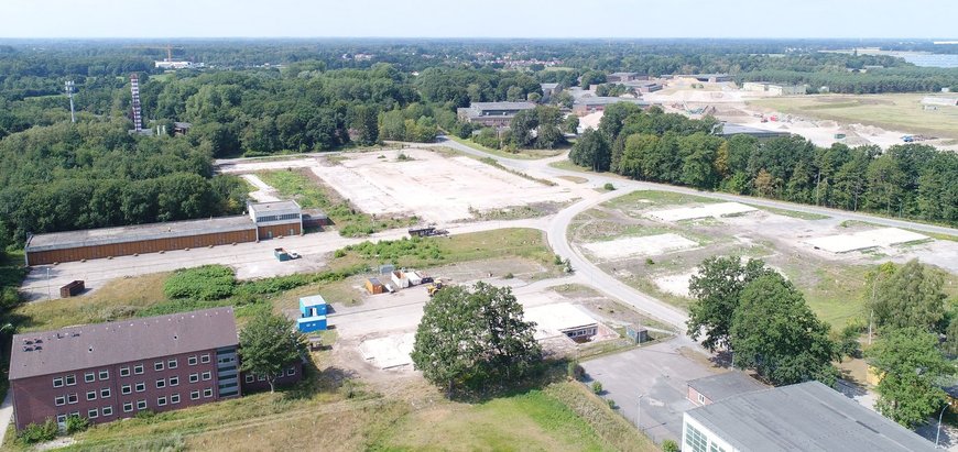Blick auf den Bereich Helleheide nach den Abrissarbeiten. Foto: Stadt Oldenburg