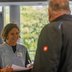 Vorschau: Paula Neugebauer von der Wirtschaftsförderung begrüßt die Teilnehmenden am Empfang. Foto: Berca Foto & Video