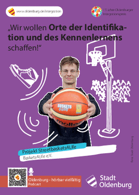 Postkarte zum Projekt: „Streetbaskets4Life“ Foto: Stadt Oldenburg