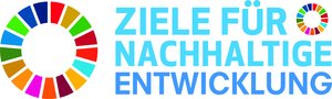 17 Nachhaltigkeitsziele. Logo: Engagement Global