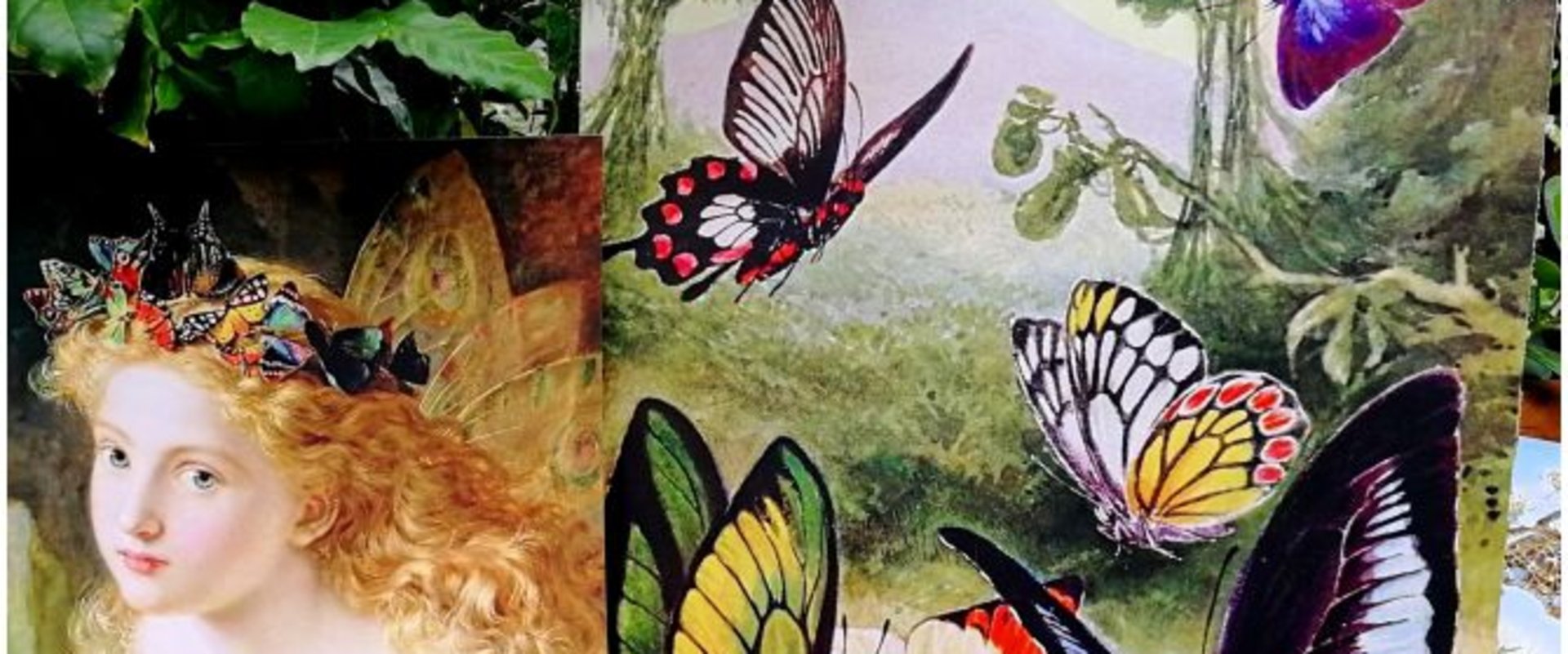 Collage zum Thema Schmetterling. Copyright: Petra Kellermann