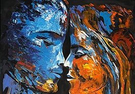 Pärchen nähert sich zum Kuss. Foto: Gerhild Kramer