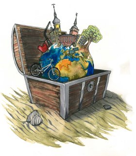 Illustration Oldenburger Klimaschätze. Bild: Paul Wolf
