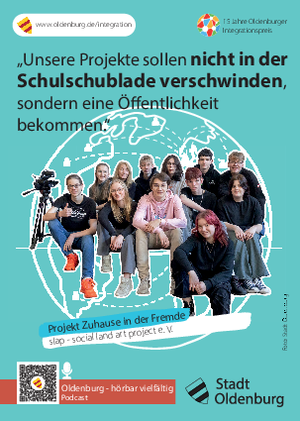 Postkarte zum Projekt: „Zuhause in der Fremde“ Foto: Stadt Oldenburg Postkarte zum Projekt: „Zuhause in der Fremde“ Foto: Stadt Oldenburg