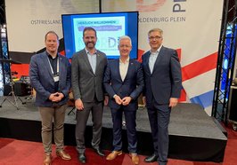 Die Kooperationspartner des „No(o)rd Plein“ eröffneten gemeinsam den Empfang und begrüßten die Gäste. Im Bild rechts: Oberbürgermeister Jürgen Krogmann. Foto: Stadt Oldenburg