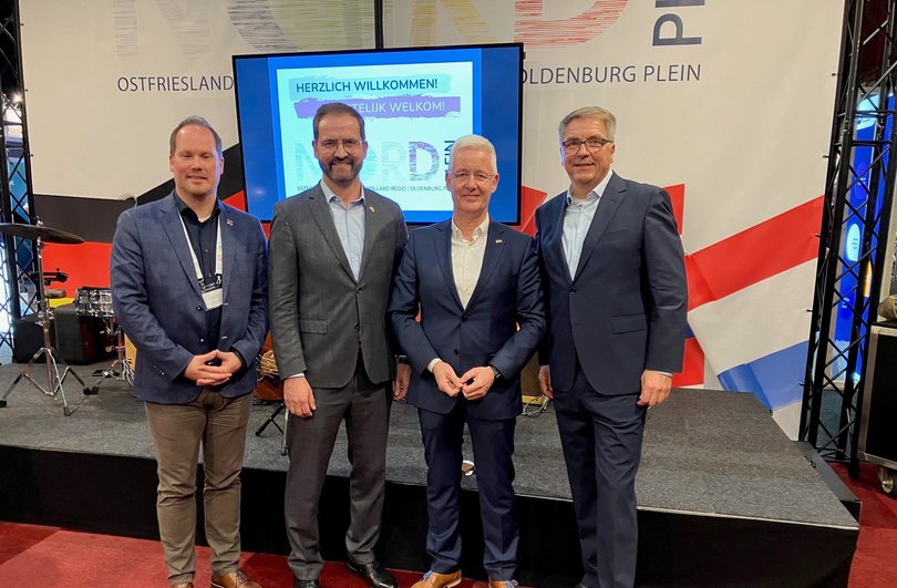 Die Kooperationspartner des „No(o)rd Plein“ eröffneten gemeinsam den Empfang und begrüßten die Gäste. Im Bild rechts: Oberbürgermeister Jürgen Krogmann. Foto: Stadt Oldenburg