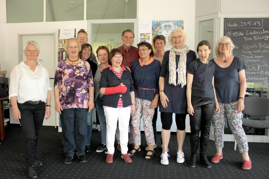 TeilnehmerInnen des Improtheaterworkshops mit Jo Schmitt. Foto: Stadt Oldenburg