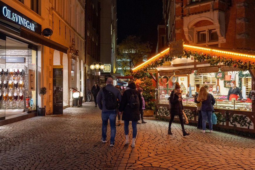 Zuckerbäckerei am Alten Rathaus auf dem Lamberti-Markt 2021. Foto: Sascha Stüber