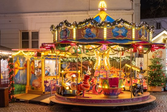 Auch das bei den kleinen Besucherinnen und Besuchern beliebte Kinderkarussell „Aladdin“ steht zur Wahl. Foto: Sascha Stüber Foto: Sascha Stüber