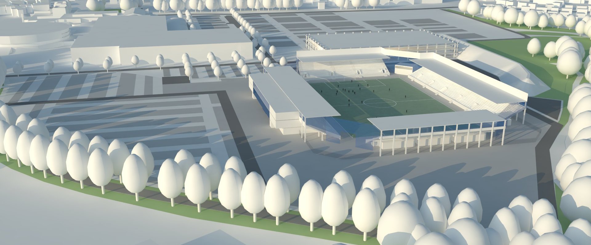 Entwurf für einen möglichen Stadion-Neubau in Oldenburg. Foto: ASP Albert Speer und Partner GmbH