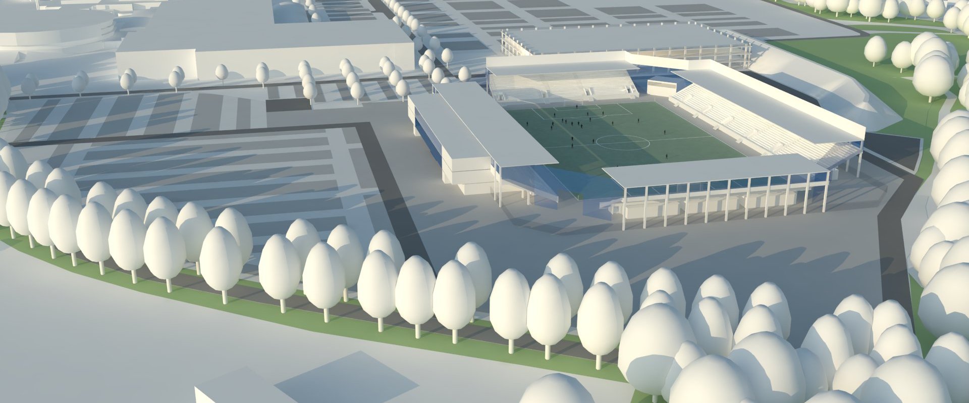 Entwurf für einen möglichen Stadion-Neubau in Oldenburg. Foto: ASP Albert Speer und Partner GmbH