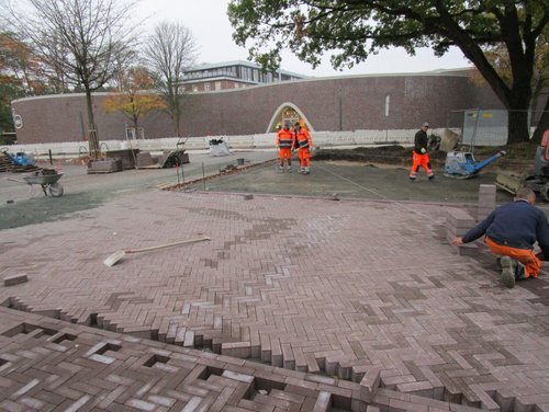 Die Umgestaltung des Klingenbergplatzes schreitet voran. Foto: Stadt Oldenburg