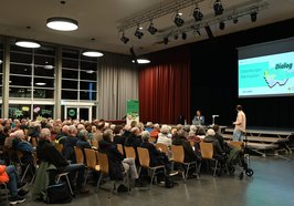 Volle Aula bei der Veranstaltung im Gymnasium Eversten. Foto: Jörg Hemmen