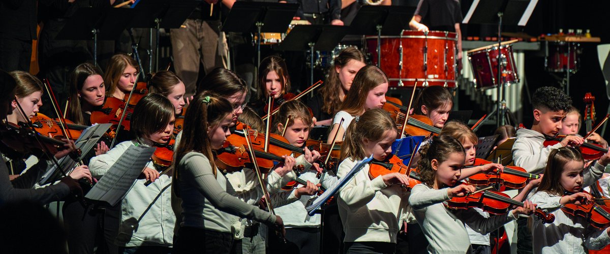 Ensembles der Musikschule der Stadt Oldenburg auf der Bühne. Foto: Stadt Oldenburg