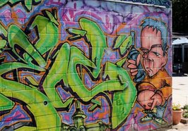 Graffiti an der Freizeitstätte Ofenerdiek. Foto: Stadt Oldenburg