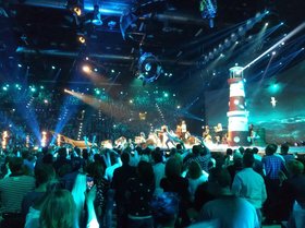 Kinderchor der Musikschule bei ARD Livesendung. Foto: Stadt Oldenburg