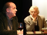 Foto von Klaus Modick und Bernd Eilert. Foto: Literaturhaus Oldenburg