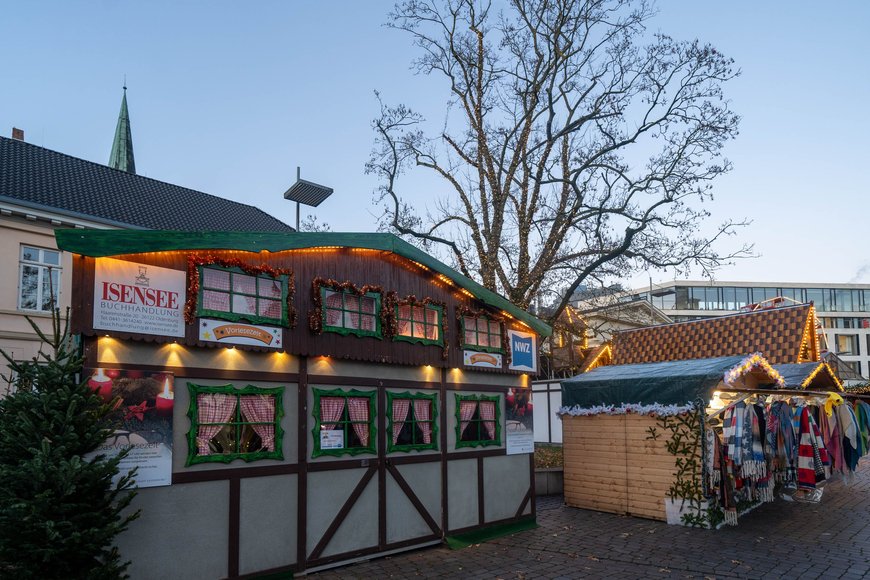 Das Vorlesezelt auf dem Lamberti-Markt 2022. Foto: Sascha Stüber