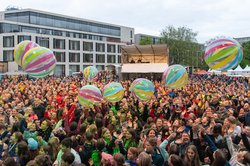 Jede Menge los war im Mai 2023 beim Erlebnis Turnfest. Foto: Sascha Stüber