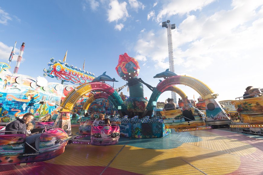 Das Rundfahrgeschäft „Octopussy“ auf dem Kramermarkt 2026. Foto: Sascha Stüber
