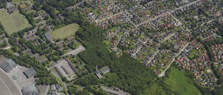 Schrägluftbild vom Fliegerhorst. Foto: Stadt Oldenburg