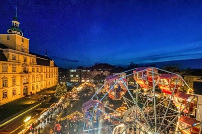 Blick vom LzO-Balkon in Richtung Schloss. Foto: Sascha Stüber