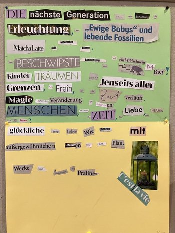 Textcollage. Foto: Literaturhaus Oldenburg